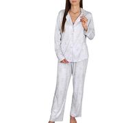 Disney Thumper Pigiama da Donna a Due Pezzi, Pantaloni Larghi, Set da Notte (IT, Testo, XS, Regular, Regular, A)