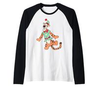 Disney Tigger Christmas Elf Winnie the Pooh Holiday Maglia con Maniche Raglan