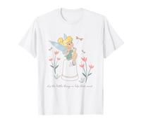 Disney Tinker Bell It’s The Little Things In Life Retro Logo Maglietta