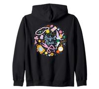 Disney Tinker Bell Perfect Pixie Never Land Fairy Collage Felpa con Cappuccio