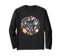 Disney Tinker Bell Perfect Pixie Never Land Fairy Collage Maglia a Manica