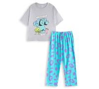 Disney Top Grigio da Donna di Monsters INC | Manica Corta 'Not Your Boo!' Maglietta Grafica | con Sully, Boo e Mike Wazowski | Indumenti da Notte e Abbigliamento da Relax dalla vestibilità Rilassata