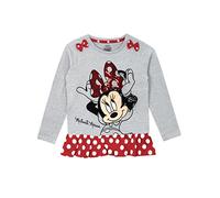 Disney Topolina - Maglietta a Maniche Lunga - Minnie Mouse - Ragazza - 6 a 7 Anni