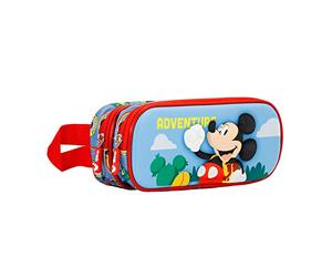 Disney Topolino Adventure-Astuccio 3D Doppio, Multicolore, 22 x 9.5 cm