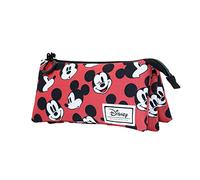 Disney Topolino Blinks-Astuccio Triplo HS, Rosso, 23 x 11 cm