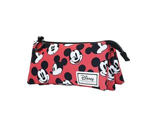 Disney Topolino Blinks-Astuccio Triplo HS, Rosso, 23 x 11 cm