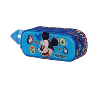 Disney Topolino Blissy-Astuccio 3D Doppio, Arancione, 22 x 9.5 cm