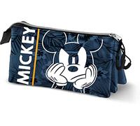 Disney Topolino Blue-Astuccio Triplo HS, Blu Scuro, 23 x 11 cm