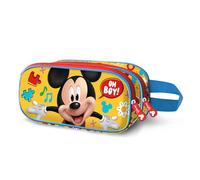 Disney Astuccio doppio Topolino Boy 3D Giallo 22 x 10 cm