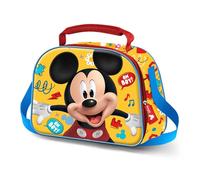 Disney Topolino Boy-Borsa Porta Merenda 3D, Giallo, 26 x 20 cm