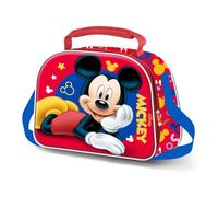Disney Topolino Buddy-Borsa Porta Merenda 3D, Rosso, 26 x 20 cm, Capacità 5 L