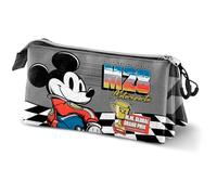 Disney Topolino Champion-Astuccio Triplo, Grigio 23 x 11 cm