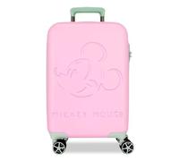 Disney Topolino Crazy Trip Valigia da cabina rosa, 36 x 55 x 20 cm, rigida 2,5 kg, chiusura TSA ABS, 2,5 kg, 39,6 l, bagaglio a mano, Rosa, Taglia unica, Valigia cabina