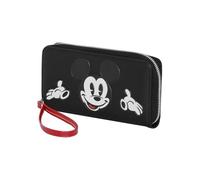 Disney Topolino Face-Portafoglio Essenziale, Nero, 19 x 10 cm