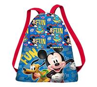 Disney Topolino Fun-Sacca 34 cm, Multicolore, 27 x 34 cm