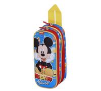 Disney Topolino Glad-Astuccio 3D Doppio, Blu, 22 x 9,5 cm