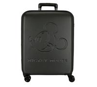 Disney Topolino Good Trip Valigia da cabina nera, 40 x 55 x 20 cm, rigida 2,5 kg, chiusura TSA ABS, 2,5 kg, 44 l, bagaglio a mano, Nero, Taglia unica, Valigia cabina
