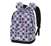 Disney Topolino Grey-Zaino HS FAN 2.0, Grigio, 30 x 41 cm, Capacità 22 L