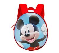 Disney Topolino Happy Run-Zaino Eggy, Blu, 24 x 28 cm, Capacità 6 L
