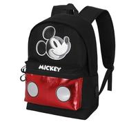 Disney Topolino Iconic-Zaino HS Silver, Nero, 30 x 41 cm, Capacità 22 L
