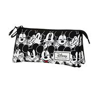 Disney Topolino Mess-Astuccio Triplo FAN, Nero, 23 x 11 cm