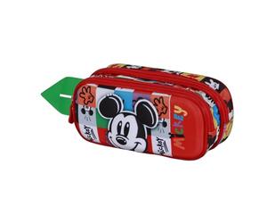 Disney Topolino Mood-Astuccio 3D Doppio, Multicolore, 22 x 10 cm