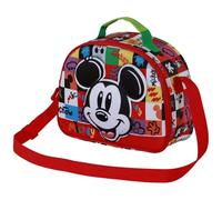 Disney, Borsa Porta Merenda 3D Unisex Kids, Multicolore Topolino, One size