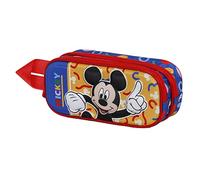 Disney Topolino Oh Boy-Astuccio 3D Doppio, Rosso, 22 x 9.5 cm