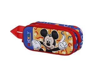 Disney Topolino Oh Boy-Astuccio 3D Doppio, Rosso, 22 x 9.5 cm