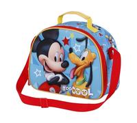 Disney Borsa porta merenda 3D Karactermania Topolino Pal Blu 25.5 x 20 cm