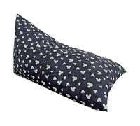 Disney, Topolino, Pouf in tessuto poliestere 100%, imbottitura schiuma di poliuretano, sfoderabile, con zip, 109 x 70 x 65 cm (Lu x La x H), nero