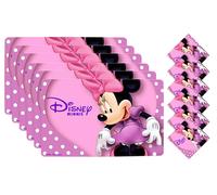Disney Topolino PVC 6 Pezzi Cena Tavolo Tovaglietta Con 6 Tè Sottobicchieri Set