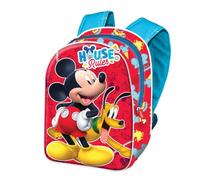 Disney Topolino Rules-Zaino 3D Mini, Rosso, 20.5 x 25.5 cm, Capacità 5 L