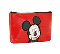 Disney Topolino Shoes-Astuccio Piatto Padding, Rosso, 22 x 14 cm