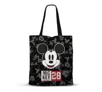 Disney Topolino Year-Borsa della Spesa Shopping FAN, Nero, 33 x 40 cm