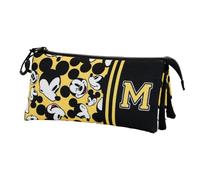 Disney Topolino Yellow-Astuccio Triplo ECO, Giallo, 23 x 11 cm