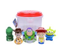Disney Toy Story - 5 pezzi Jumbo Squirter Bucket - Giocattoli da bagno per neonati e bambini - include secchio organizer - Conserva giocattoli per il bagnetto