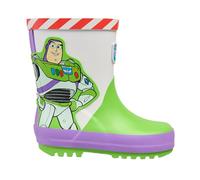 Disney Toy Story Buzz Lightyear, stivali di gomma per bambini, stivali di gomma per bambini e bambini, taglie 6-12, stivali ufficiali Pixar Welly per bambini, bianco, 10 UK Child