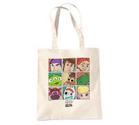 Disney Toy Story Character Grid Borsa Tote Riutilizzabile per Spesa e Viaggi, Naturale