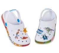 Disney Toy Story - Sandali con cinturino per caviglia per ragazzi e ragazze, con ciondoli, scarpe chiuse per interni ed esterni Buzz Woody, 11 UK Child