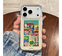 Disney Toy Story "The Gang's All Here" Custodia Telefonica Trasparente con Stampa a Griglia Compatibile con IPhone 17/17 Pro/17 Pro Max/17 Air/16/15/14/13/12/11/X Serie Custodia IPhone 17 Pro Max Cust