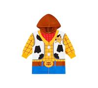 Disney Toy Story Woody - Felpa con cappuccio in pile completamente foderata per bambini, con personaggi dei personaggi, Multicolore, 1-2 Years