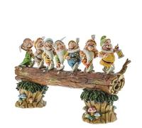 Enesco Figura Disney Biancaneve i Sette Nani sul tronco Acrilico Multicolore 1,25 picometro