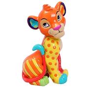 Disney Tradition Simba Seduto Scatola a Finestra Minifigurina, Resina, Multicolore, 4 x 4 x 10 cm