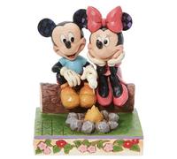 Disney Traditions 6011938 - Statuetta di Topolino e Minnie, motivo: Falò