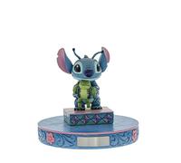 Disney Traditions Strane Forme di Vita - Stitch con la Rana Figurina, resina, Multicolore, 70x60x100 cm
