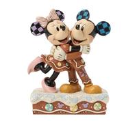 Disney Traditions - Statuetta di Topolino e Minnie su pan di zenzero