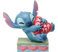 Disney Traditions Stitch Con Cuore Abbracciato Figurina In Plastica Enesco 82002