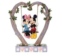 Enesco Statuetta Disney Traditions Topolino e Minnie su un'altalena, altezza 23 cm