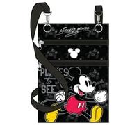Disney Traveling Mickey Mouse Passaporto Tote, Nero, nero